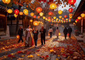 Autumn Lantern Festival Illustration