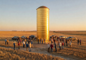 The Golden Silo Event Illustration